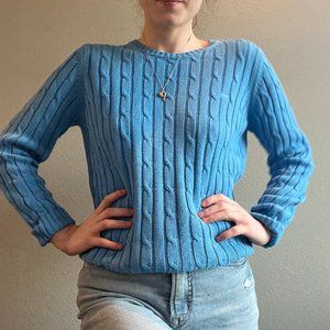 Vintage Vineyard Vines Blue Knit Sweater